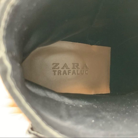 Zara Trafaluc Black ankle boot 8/38 - Picture 6 of 8